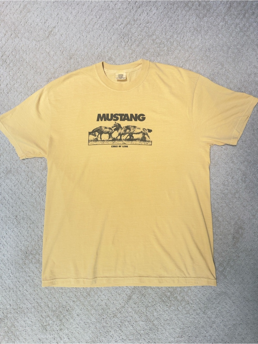 Kings of Leon x Barking Irons Mustang Comfort Colors T-Shirt XL